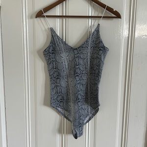 Gaze snakeskin body suit